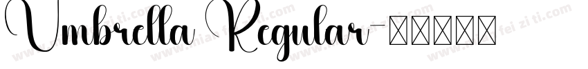 Umbrella Regular字体转换